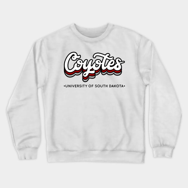 Coyotes - University of South Dakota Crewneck Sweatshirt by Josh Wuflestad